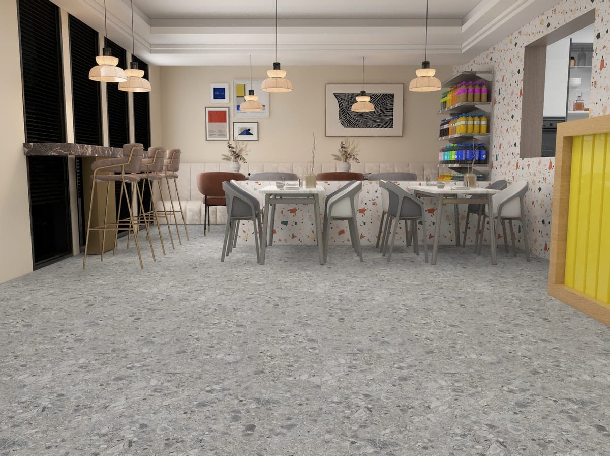 Terrazzo in a room